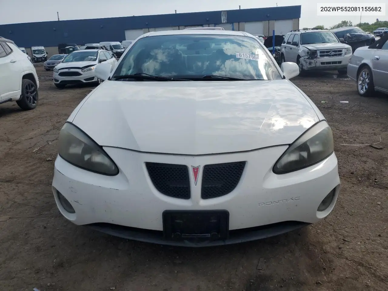2008 Pontiac Grand Prix VIN: 2G2WP552081155682 Lot: 61576645