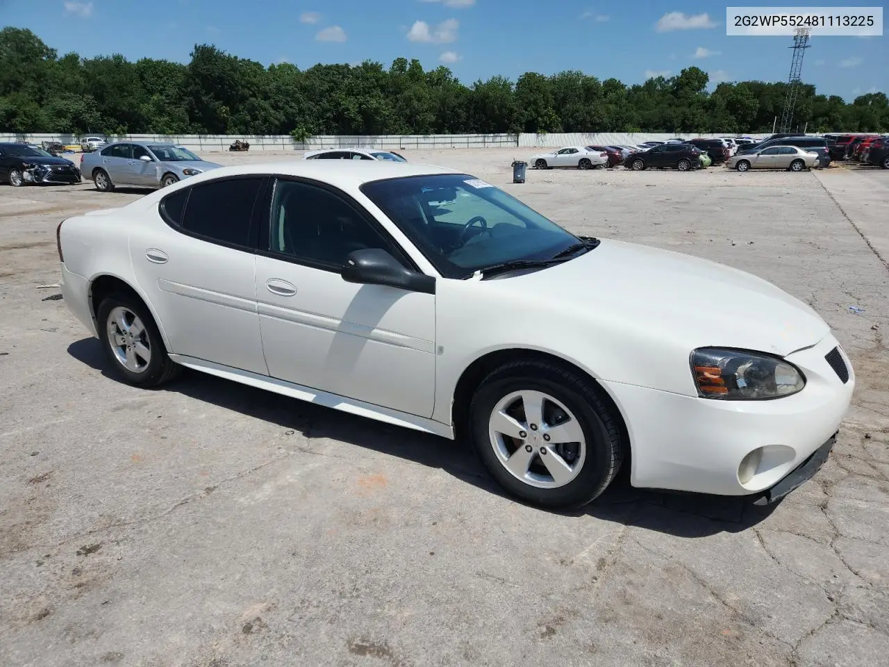 2008 Pontiac Grand Prix VIN: 2G2WP552481113225 Lot: 62019925