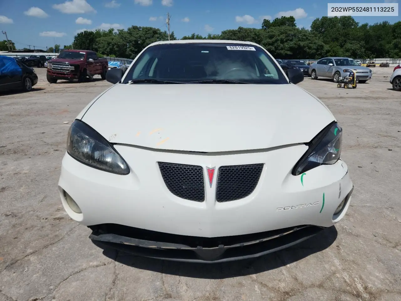 2008 Pontiac Grand Prix VIN: 2G2WP552481113225 Lot: 62019925