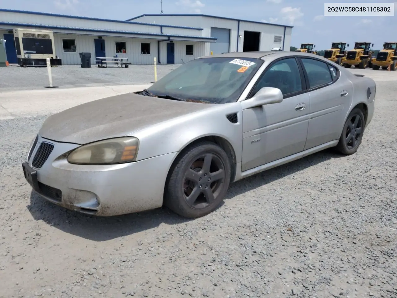 2008 Pontiac Grand Prix Gxp VIN: 2G2WC58C481108302 Lot: 62125805