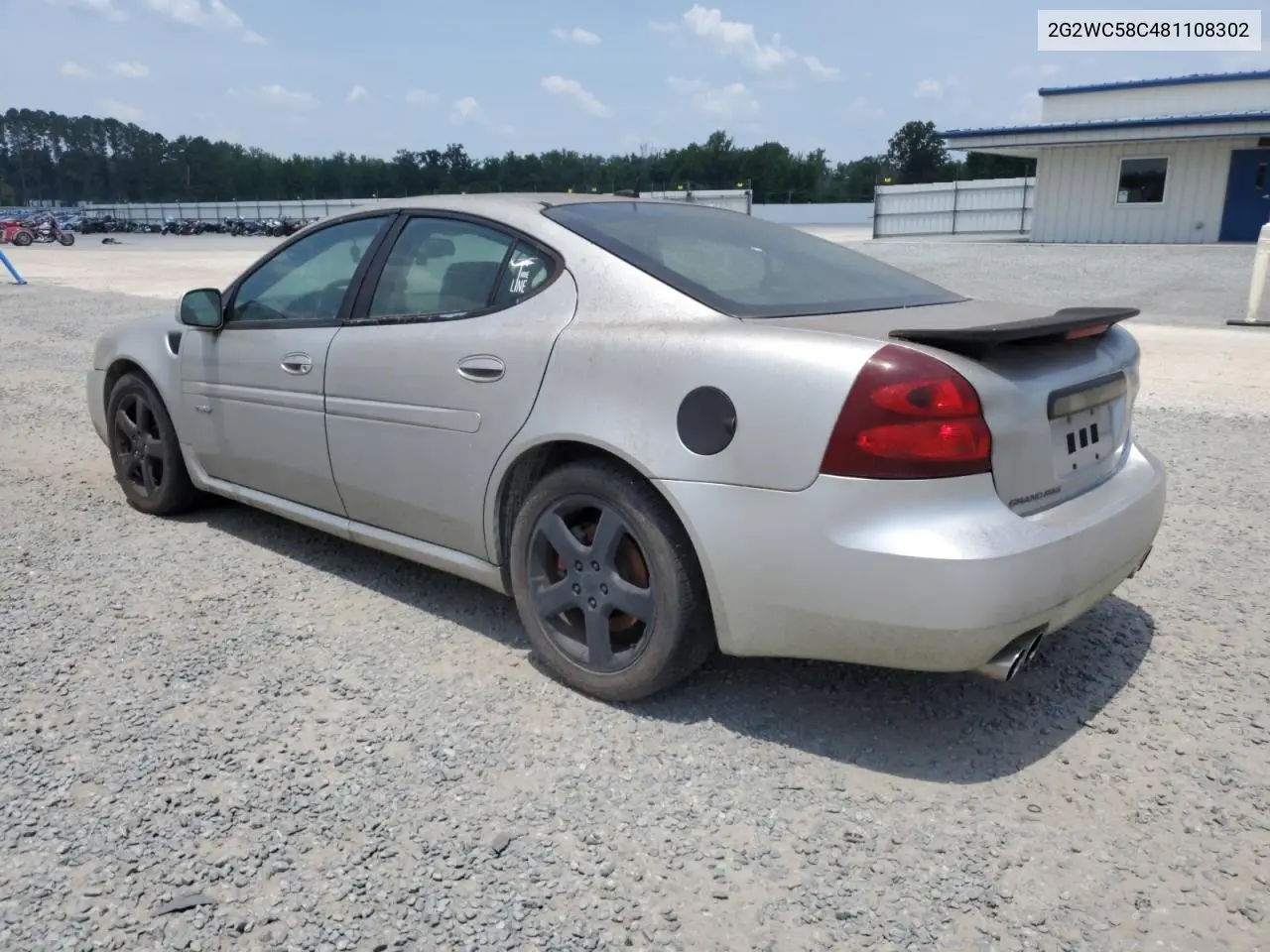 2008 Pontiac Grand Prix Gxp VIN: 2G2WC58C481108302 Lot: 62125805
