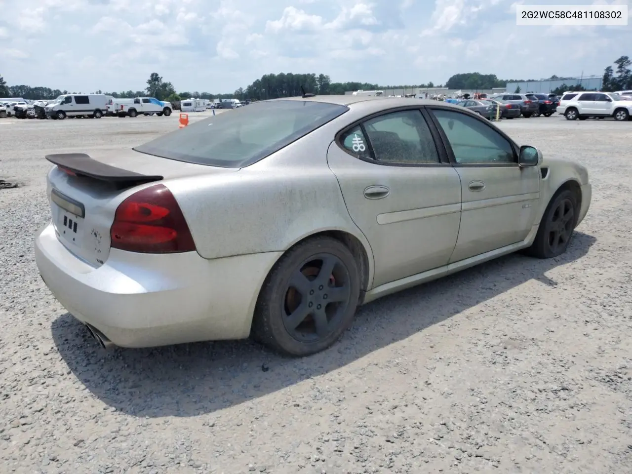 2008 Pontiac Grand Prix Gxp VIN: 2G2WC58C481108302 Lot: 62125805