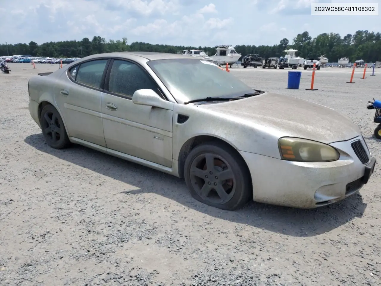 2008 Pontiac Grand Prix Gxp VIN: 2G2WC58C481108302 Lot: 62125805