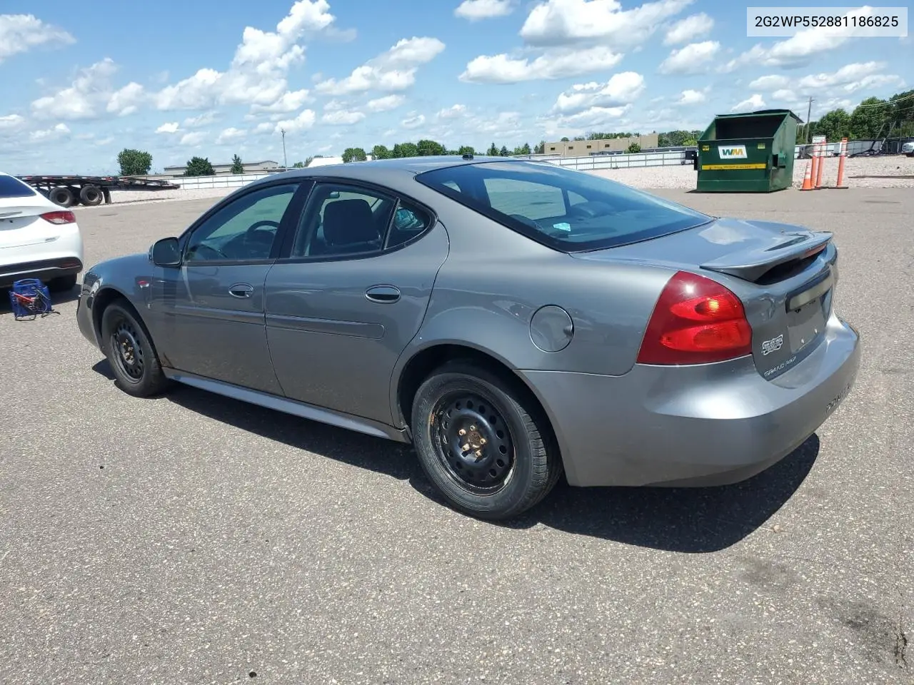 2008 Pontiac Grand Prix VIN: 2G2WP552881186825 Lot: 62163405