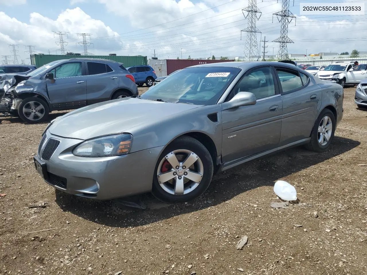 2008 Pontiac Grand Prix Gxp VIN: 2G2WC55C481123533 Lot: 62395445