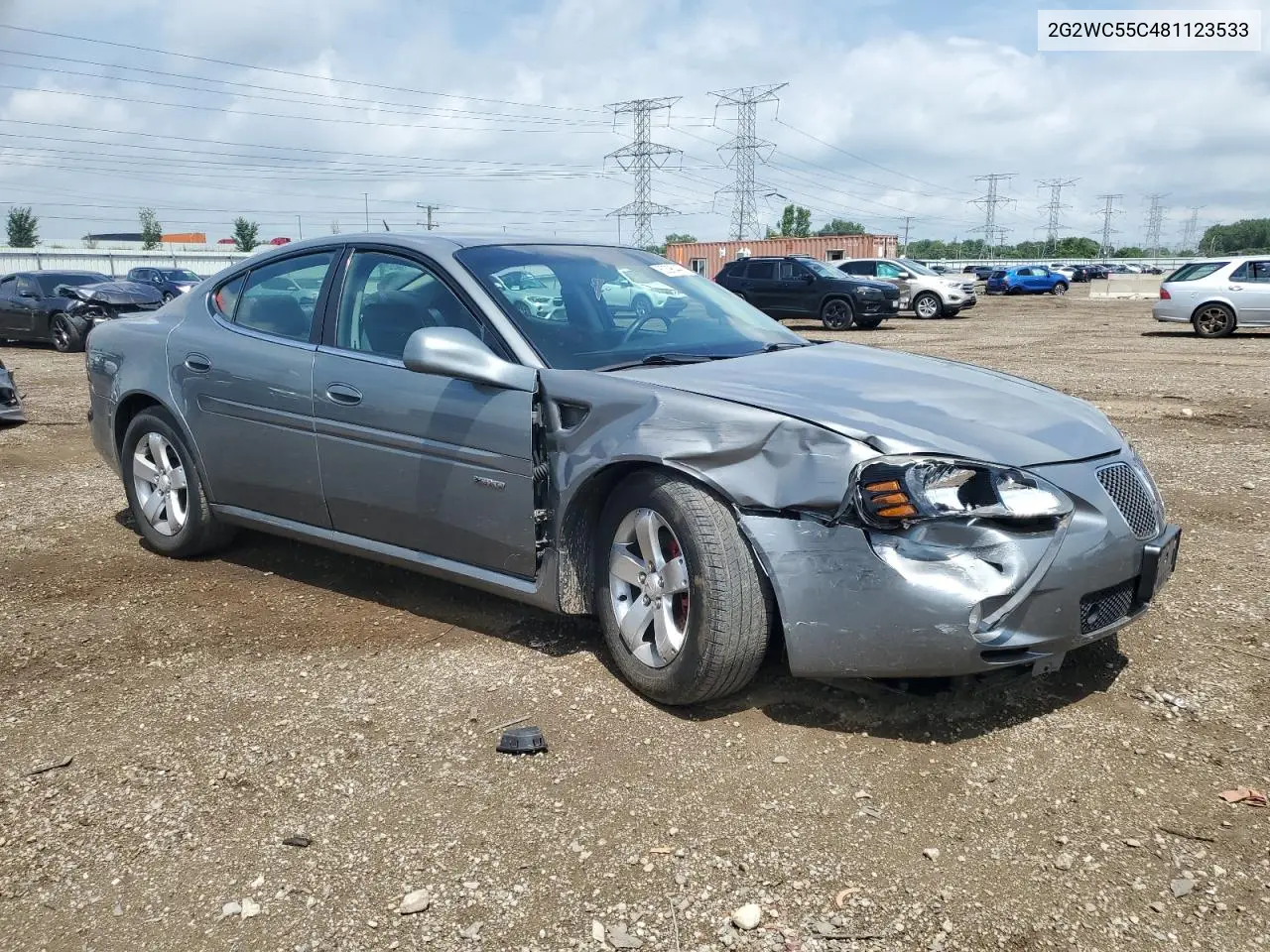 2008 Pontiac Grand Prix Gxp VIN: 2G2WC55C481123533 Lot: 62395445