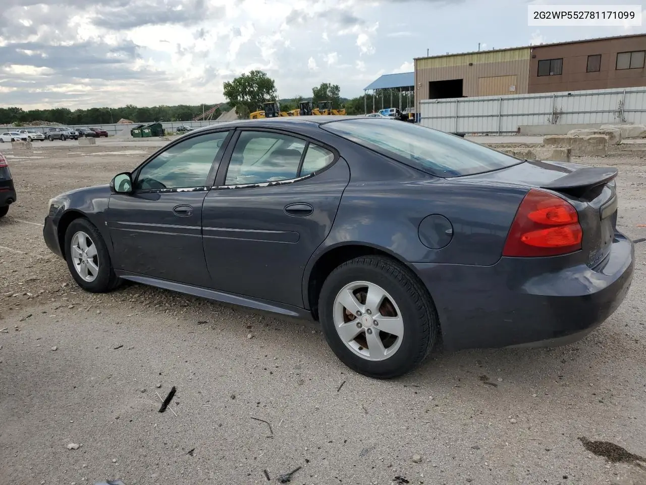 2008 Pontiac Grand Prix VIN: 2G2WP552781171099 Lot: 62634125