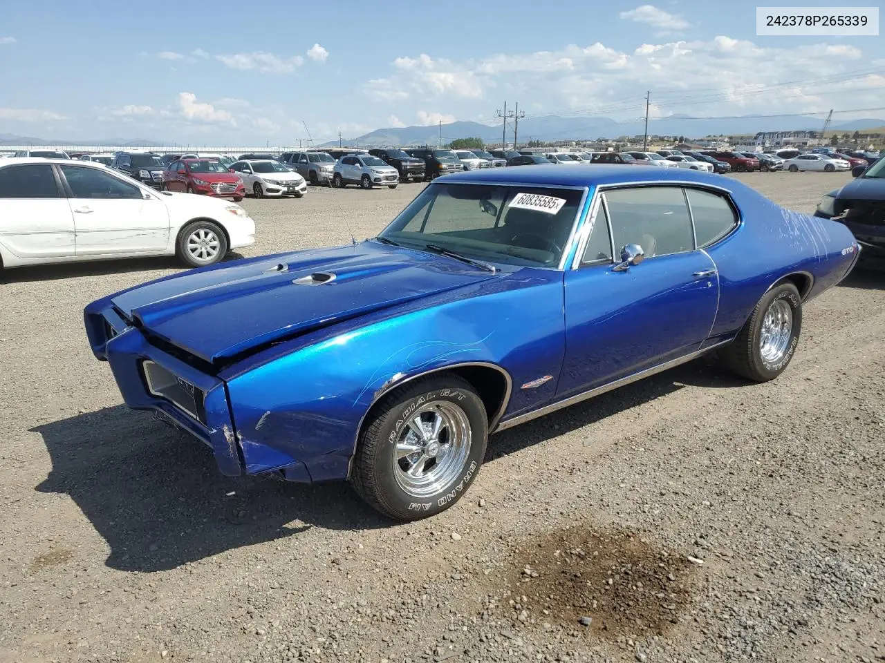 1968 Pontiac Gto VIN: 242378P265339 Lot: 60835585