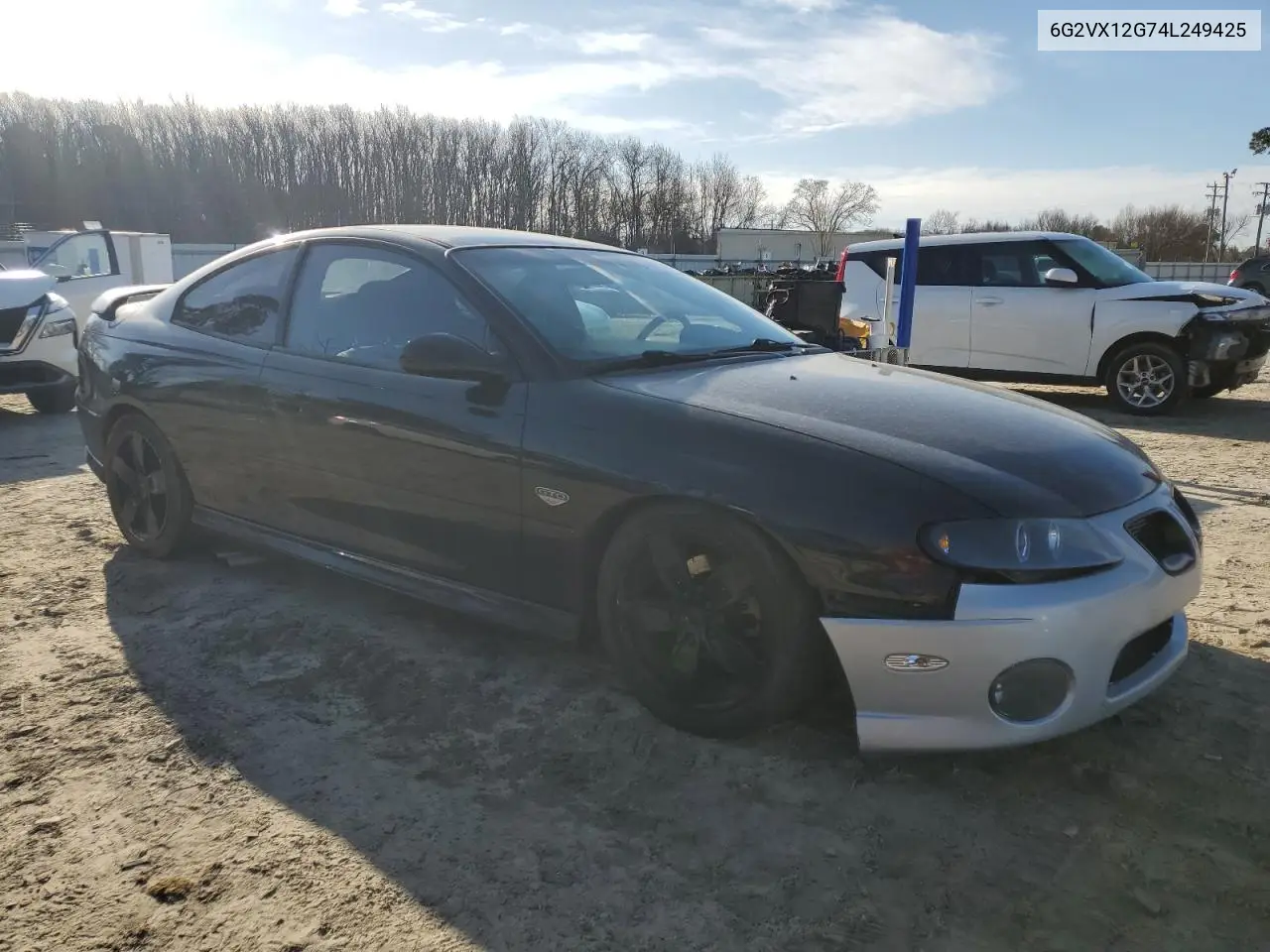2004 Pontiac Gto VIN: 6G2VX12G74L249425 Lot: 48103235