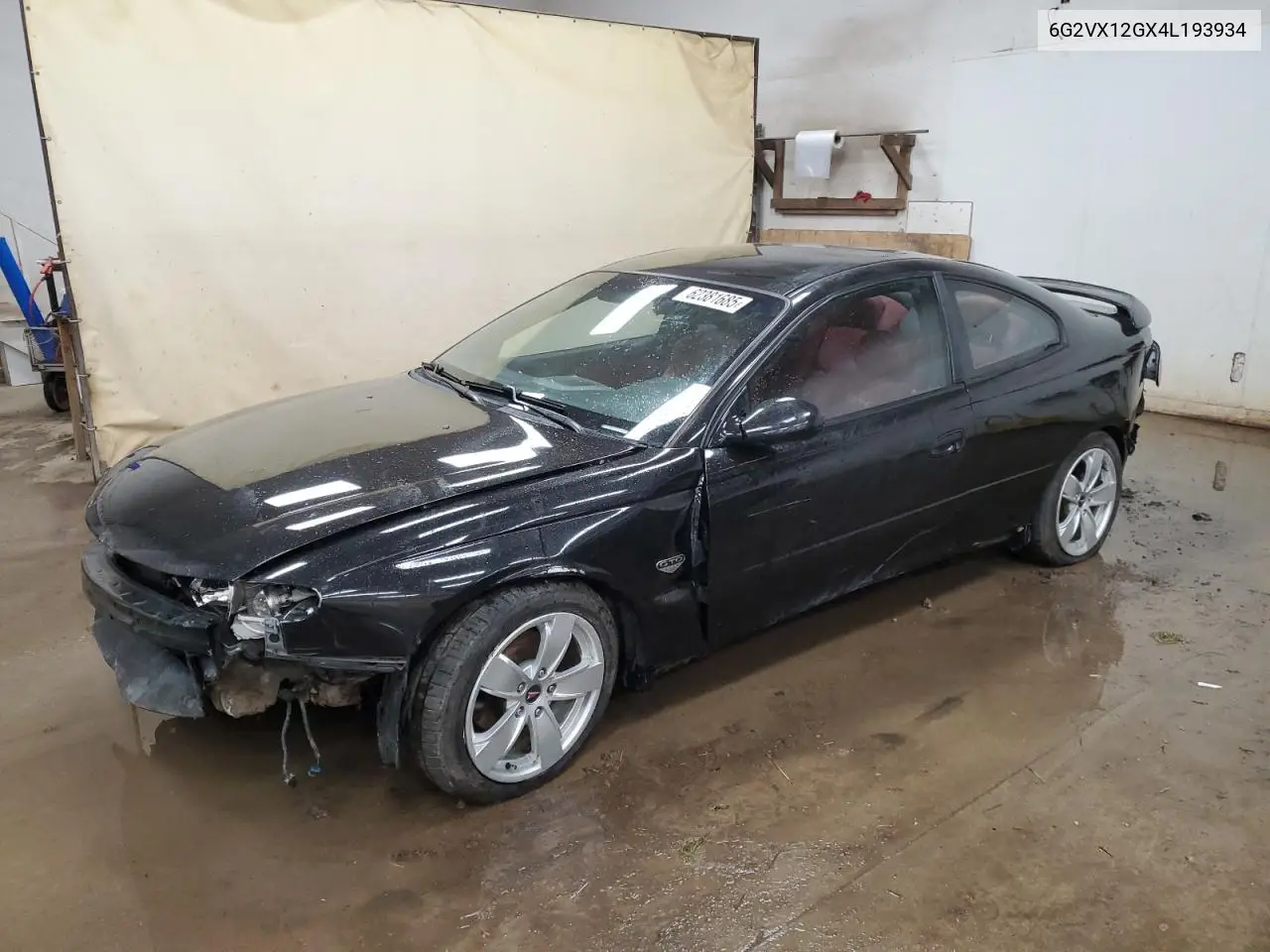 2004 Pontiac Gto VIN: 6G2VX12GX4L193934 Lot: 62381685