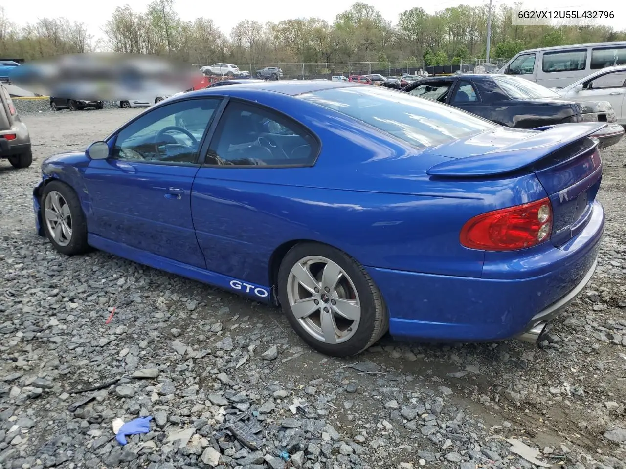 2005 Pontiac Gto VIN: 6G2VX12U55L432796 Lot: 53055995