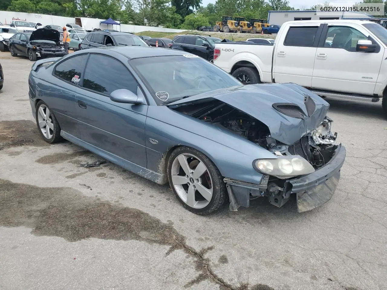 6g2vx12u15l442516 6G2VX12U15L442516 2005 Pontiac Gto
