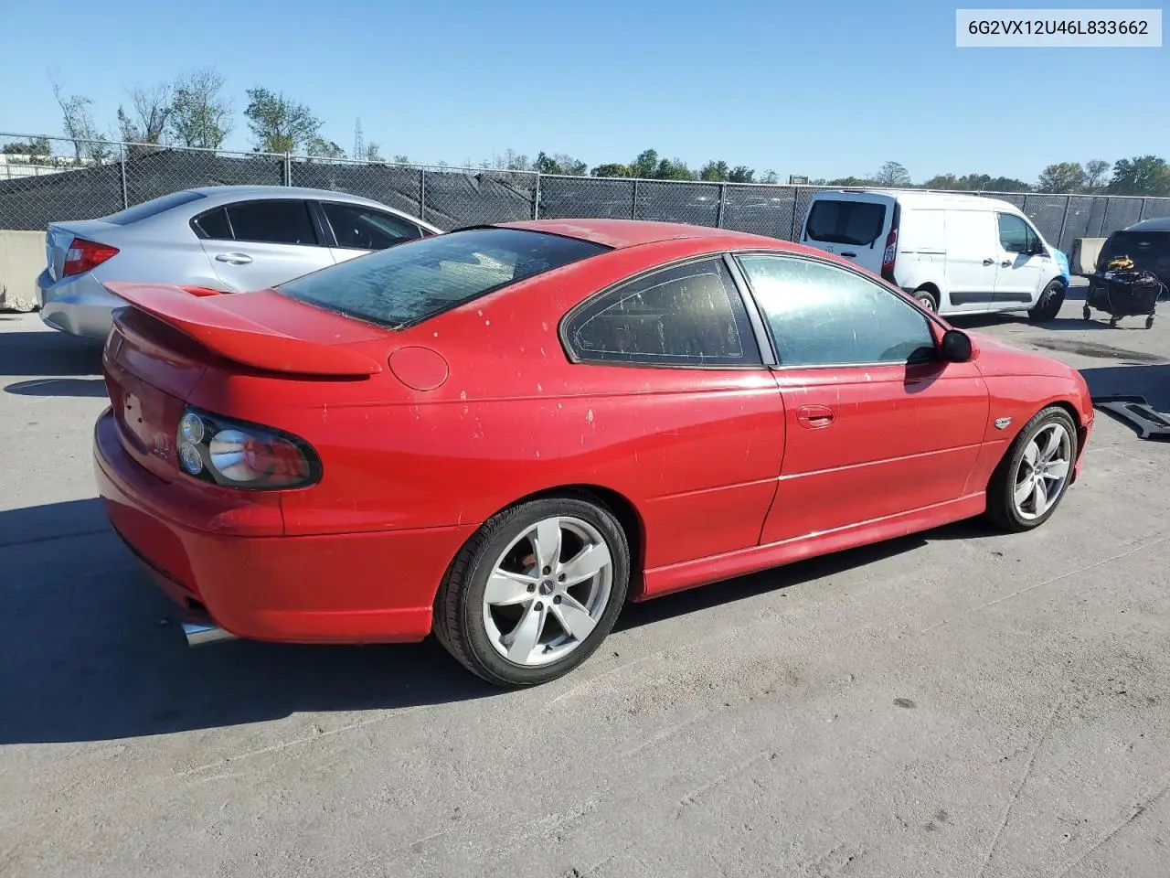 2006 Pontiac Gto VIN: 6G2VX12U46L833662 Lot: 48145245