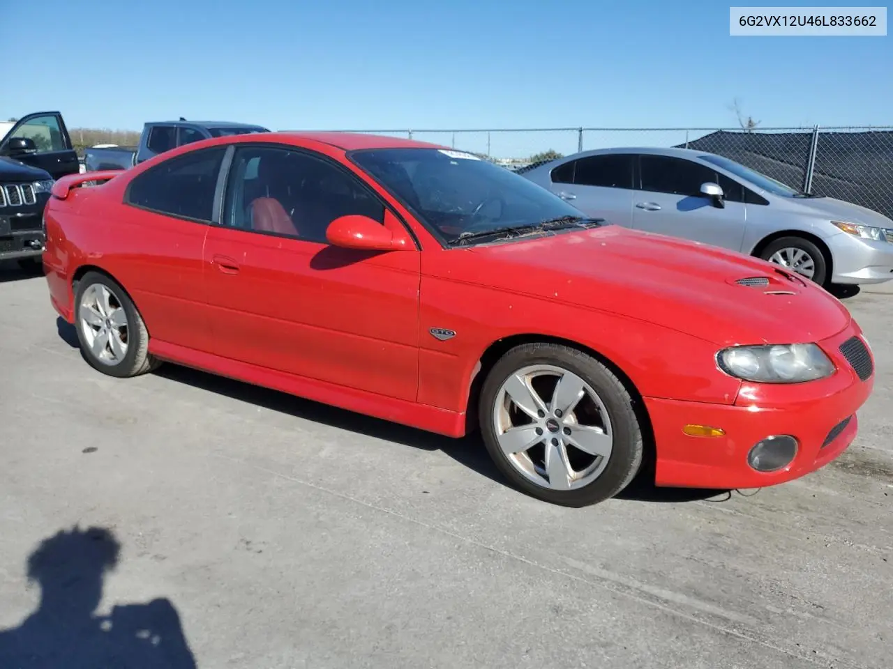 2006 Pontiac Gto VIN: 6G2VX12U46L833662 Lot: 48145245