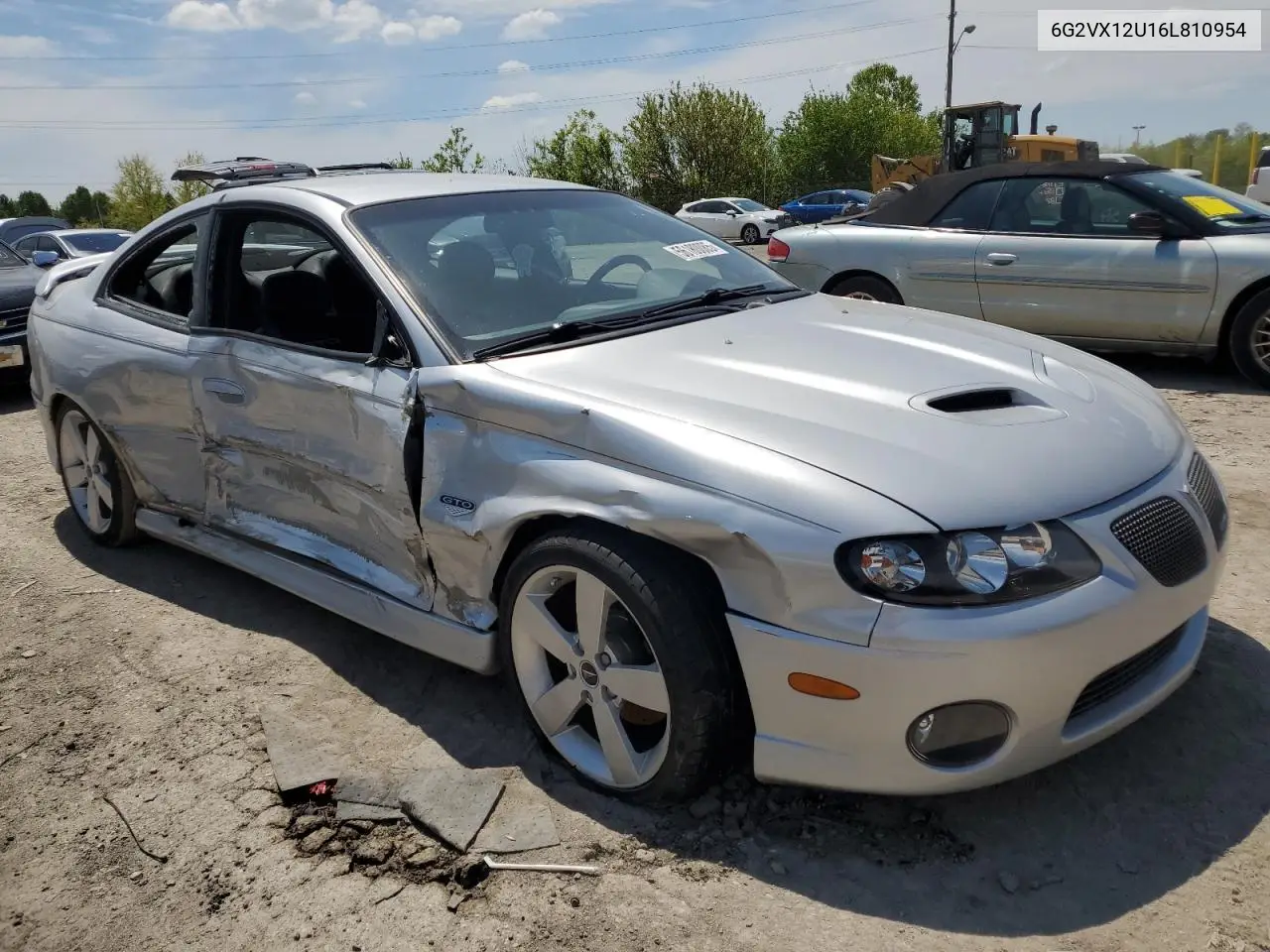 2006 Pontiac Gto VIN: 6G2VX12U16L810954 Lot: 56180085