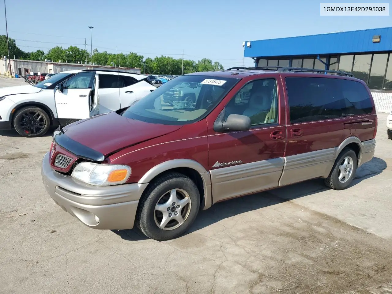 2002 Pontiac Montana Luxury VIN: 1GMDX13E42D295038 Lot: 57318475