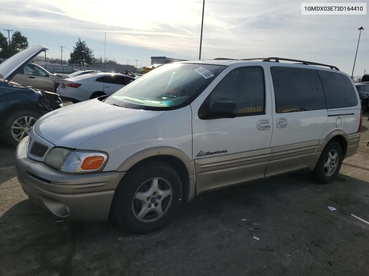 2003 Pontiac Montana VIN: 1GMDX03E73D164410 Lot: 43681555
