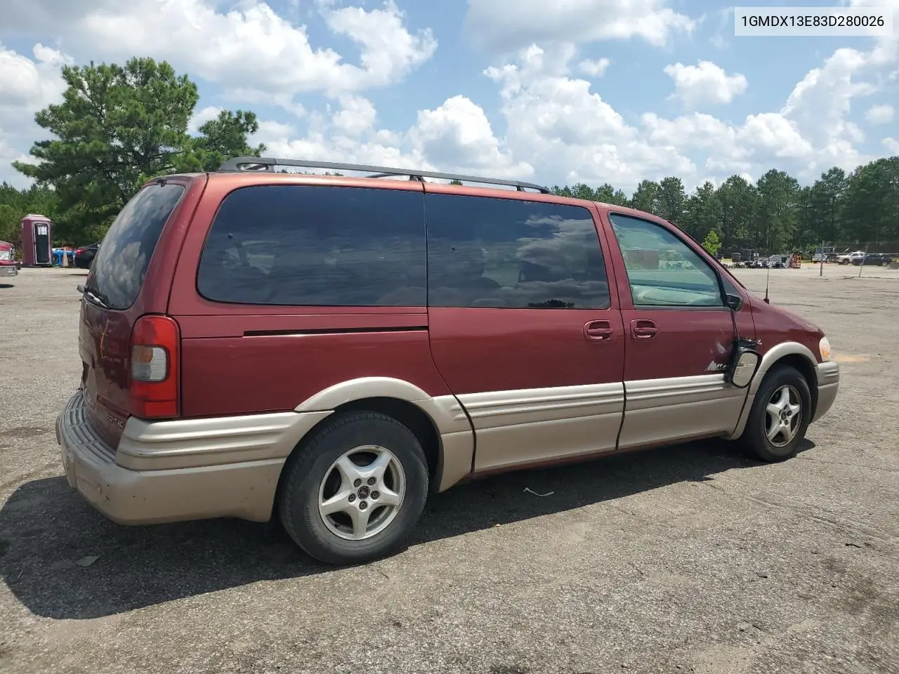 2003 Pontiac Montana Luxury VIN: 1GMDX13E83D280026 Lot: 62634865