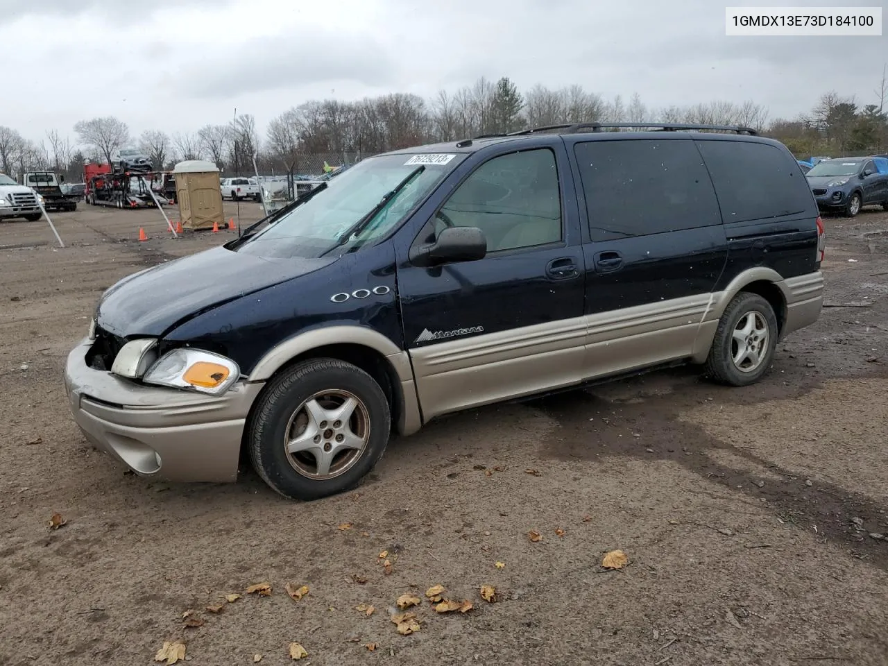 2003 Pontiac Montana Luxury VIN: 1GMDX13E73D184100 Lot: 88406235