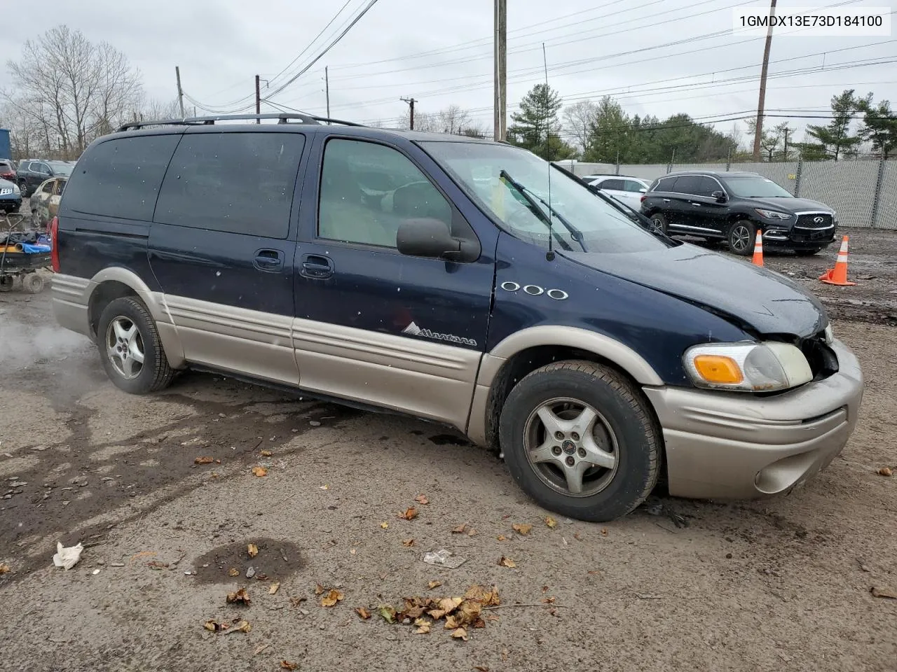 2003 Pontiac Montana Luxury VIN: 1GMDX13E73D184100 Lot: 88406235