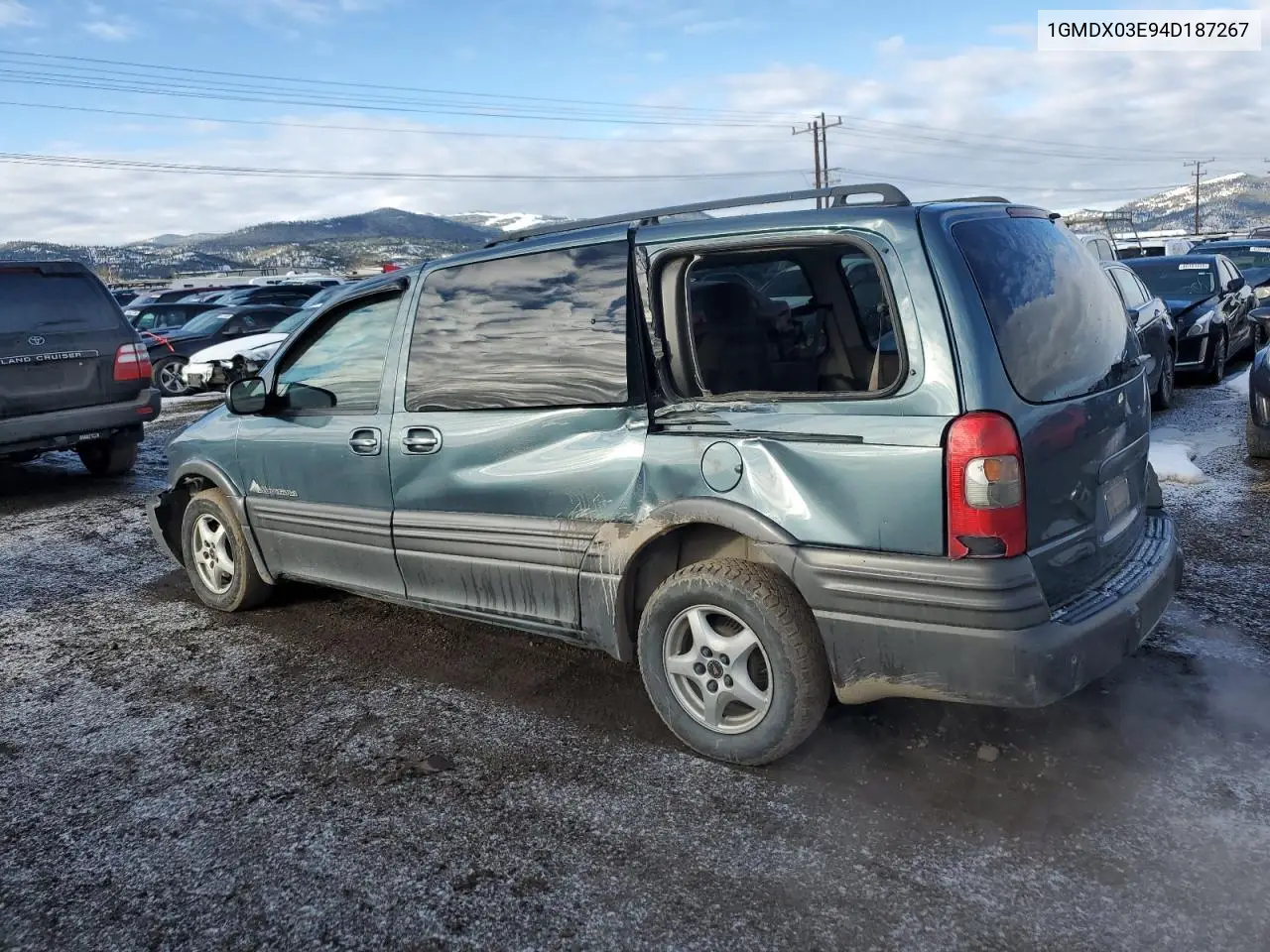 2004 Pontiac Montana VIN: 1GMDX03E94D187267 Lot: 47164195