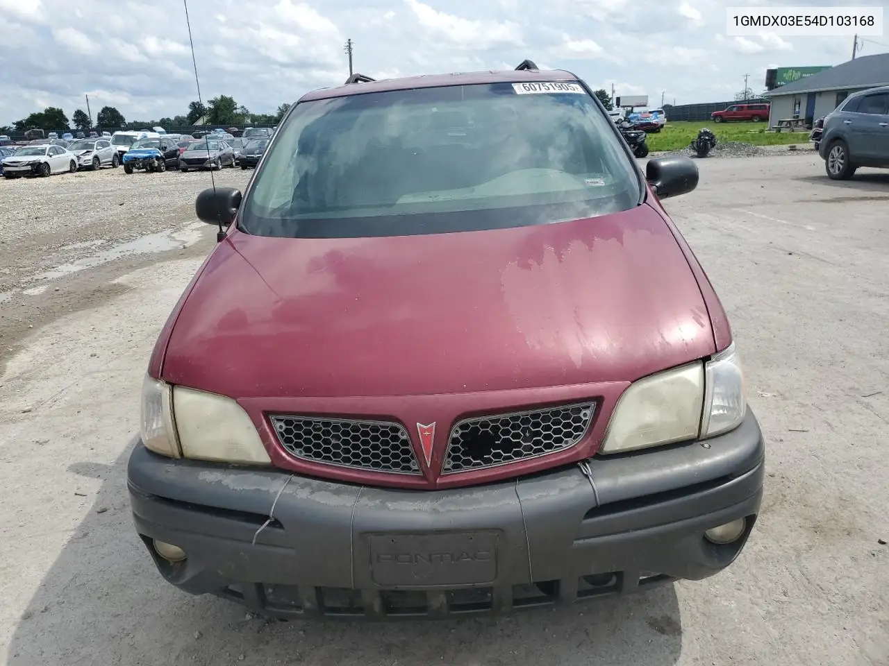 2004 Pontiac Montana VIN: 1GMDX03E54D103168 Lot: 60751905