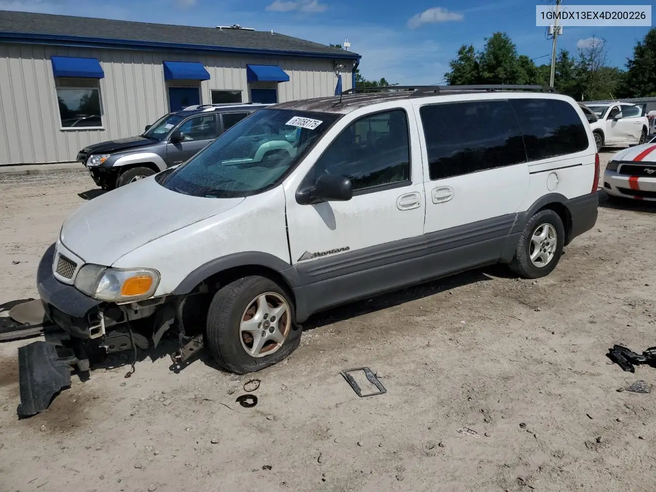 2004 Pontiac Montana Luxury VIN: 1GMDX13EX4D200226 Lot: 61058175