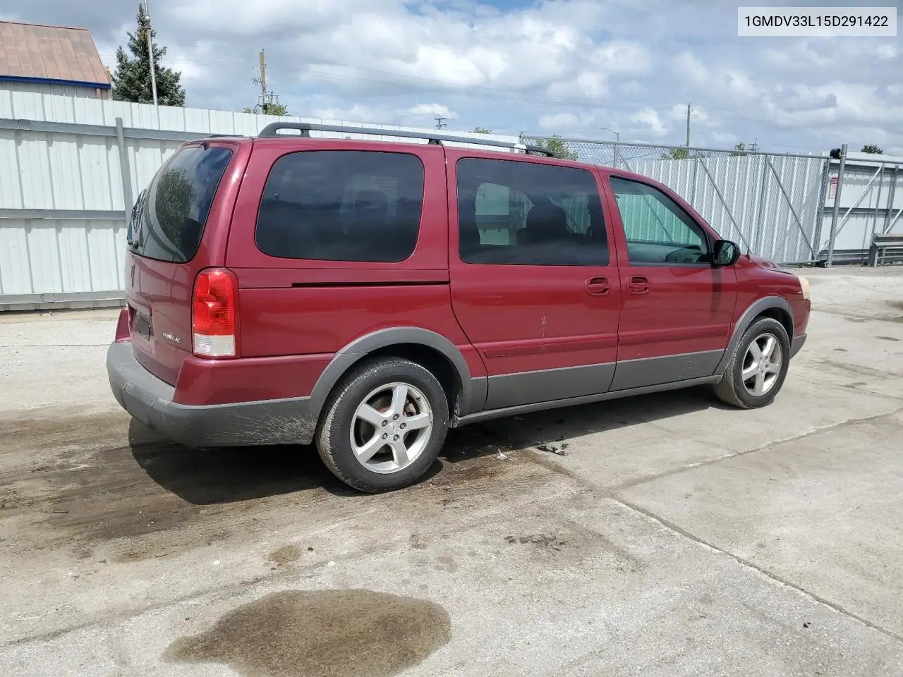 2005 Pontiac Montana Sv6 VIN: 1GMDV33L15D291422 Lot: 55862675