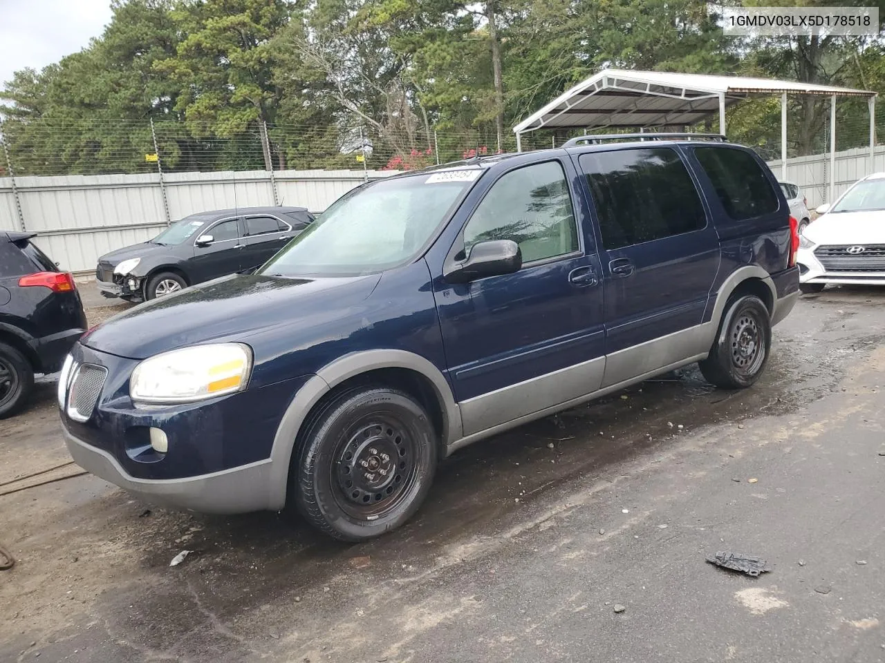 2005 Pontiac Montana Sv6 VIN: 1GMDV03LX5D178518 Lot: 72633454