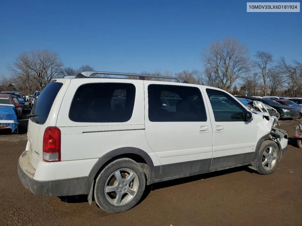 2006 Pontiac Montana Sv6 VIN: 1GMDV33LX6D181924 Lot: 42585405