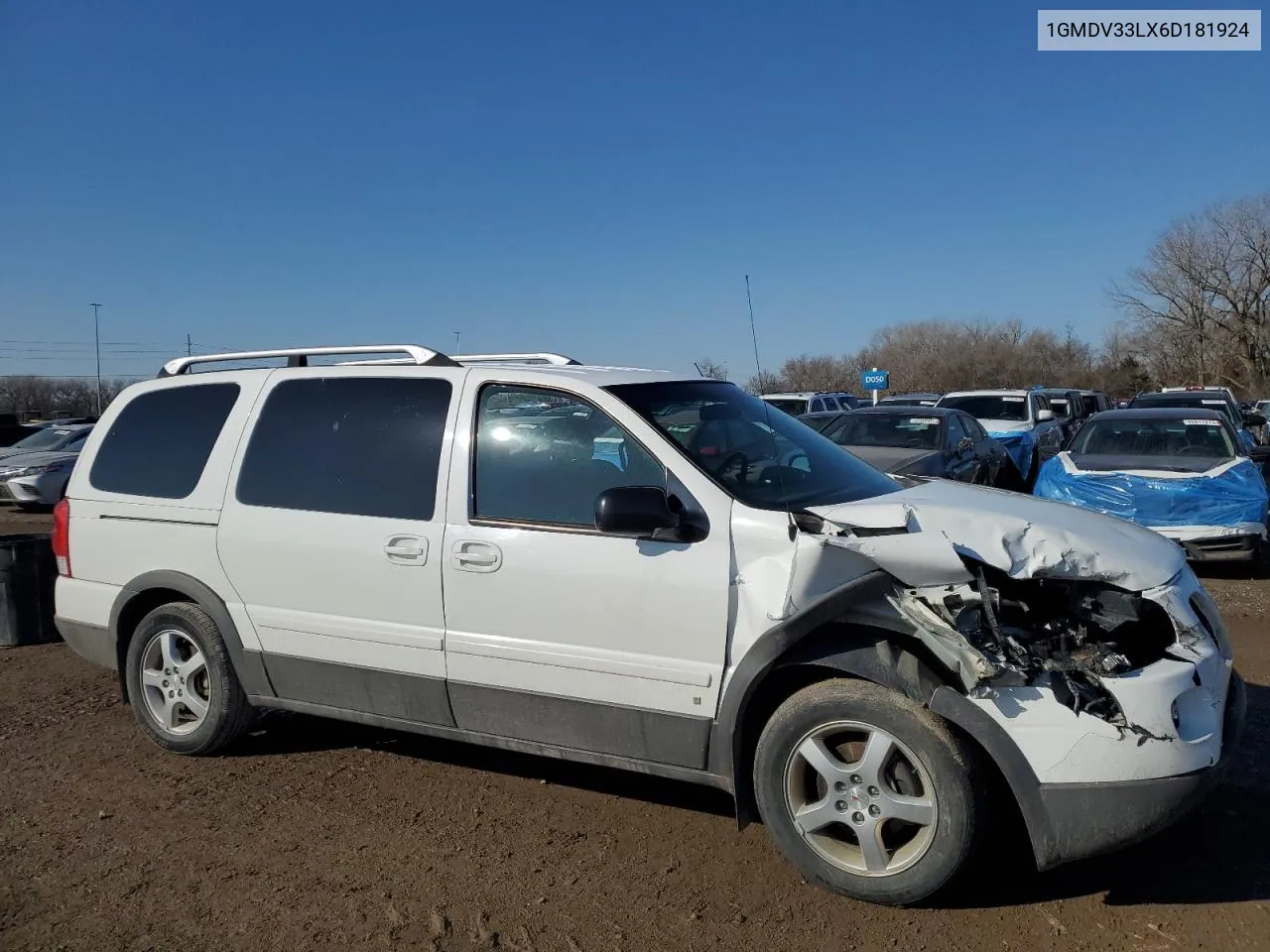 2006 Pontiac Montana Sv6 VIN: 1GMDV33LX6D181924 Lot: 42585405