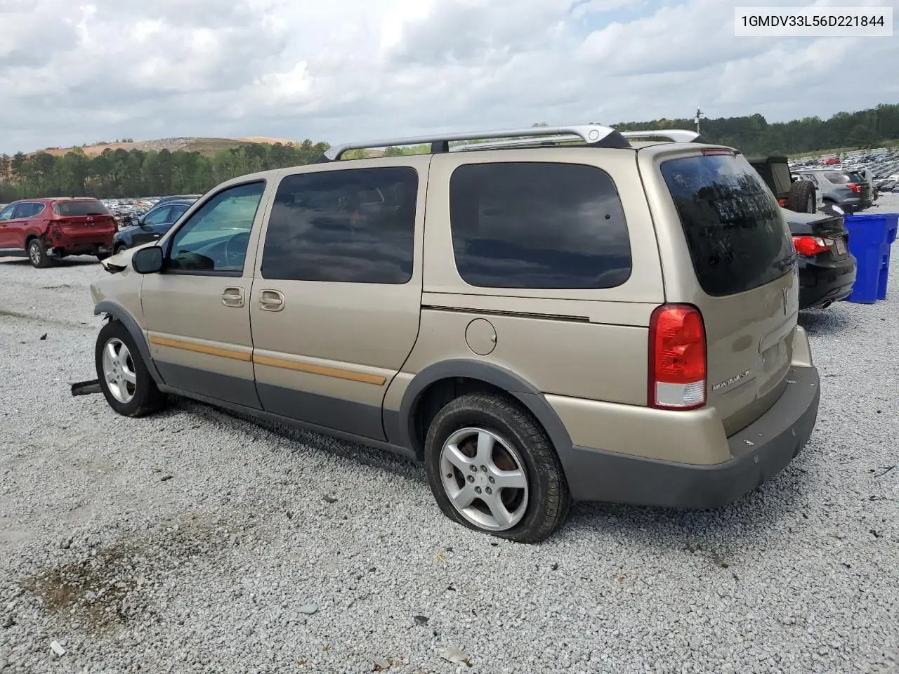 2006 Pontiac Montana Sv6 VIN: 1GMDV33L56D221844 Lot: 51757215