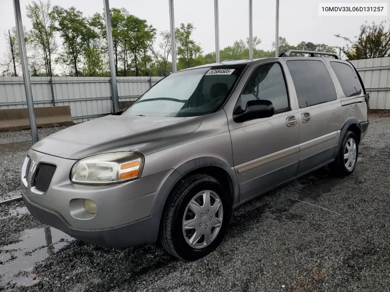 2006 Pontiac Montana Sv6 VIN: 1GMDV33L06D131257 Lot: 52584505