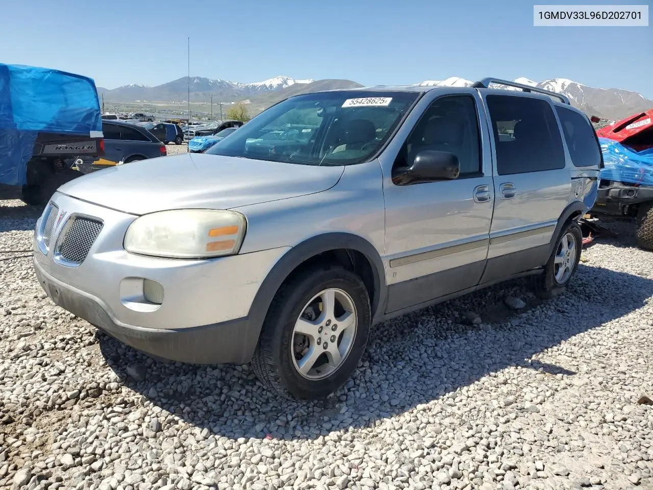 2006 Pontiac Montana Sv6 VIN: 1GMDV33L96D202701 Lot: 55428625
