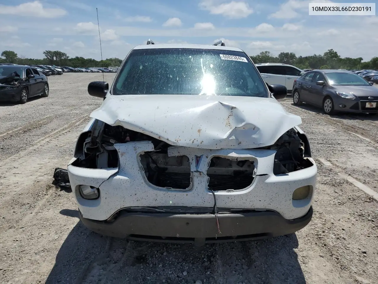 2006 Pontiac Montana Sv6 VIN: 1GMDX33L66D230191 Lot: 60823845