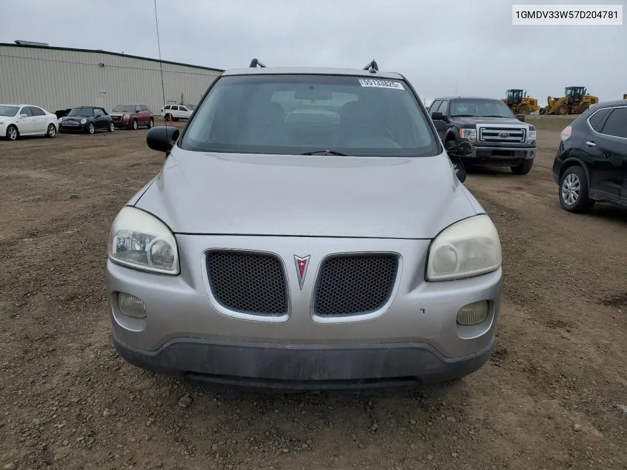 2007 Pontiac Montana Sv6 VIN: 1GMDV33W57D204781 Lot: 55133825