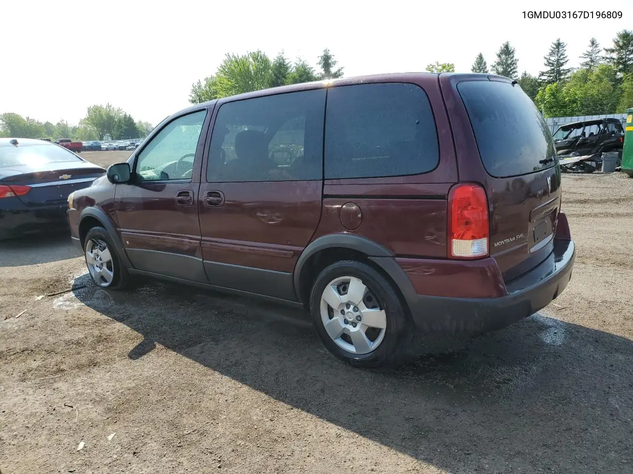 2007 Pontiac Montana Sv6 VIN: 1GMDU03167D196809 Lot: 55676745