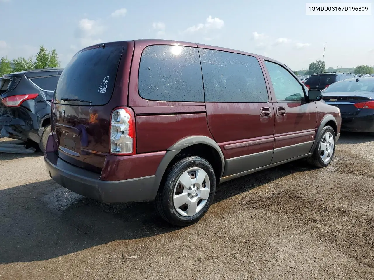 2007 Pontiac Montana Sv6 VIN: 1GMDU03167D196809 Lot: 55676745