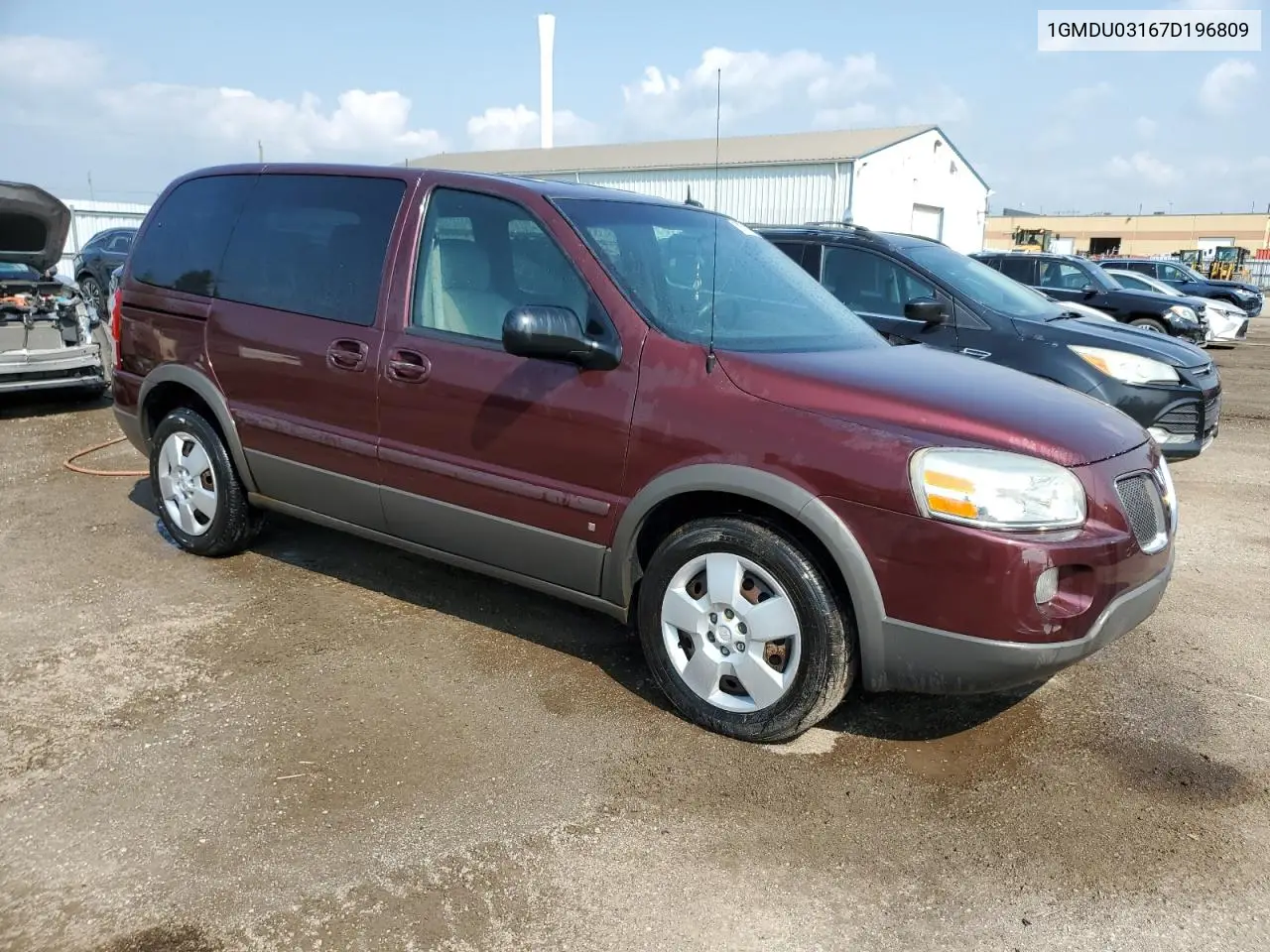 2007 Pontiac Montana Sv6 VIN: 1GMDU03167D196809 Lot: 55676745