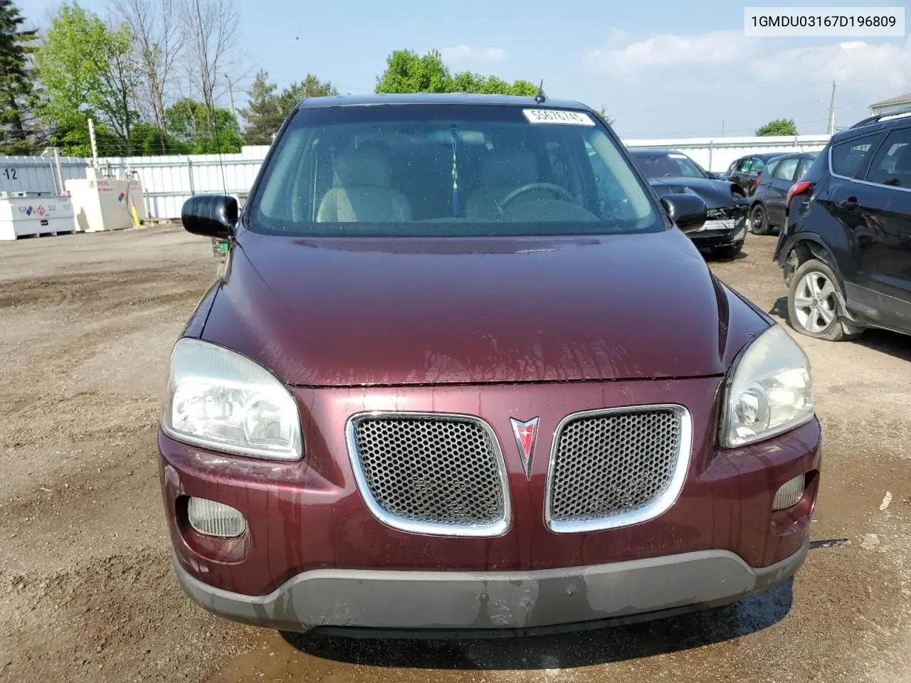 2007 Pontiac Montana Sv6 VIN: 1GMDU03167D196809 Lot: 55676745