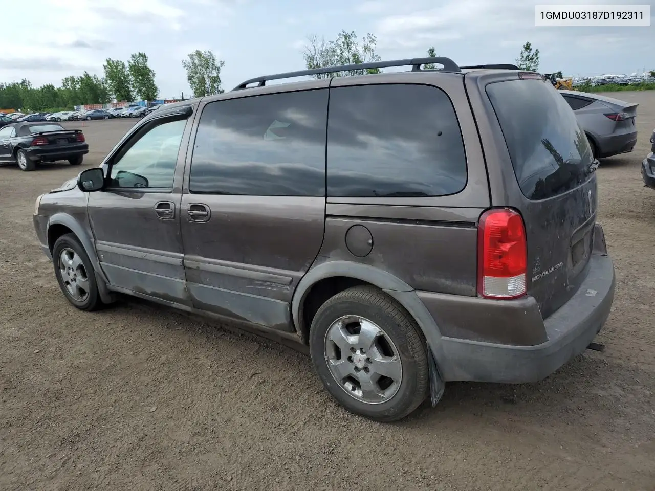 2007 Pontiac Montana Sv6 VIN: 1GMDU03187D192311 Lot: 61468435