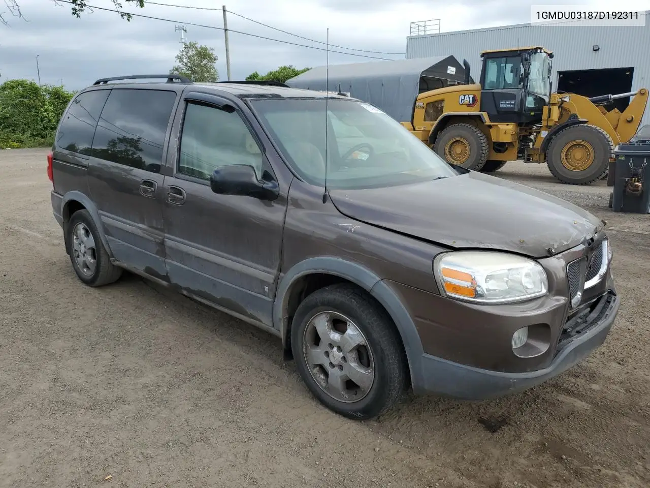 2007 Pontiac Montana Sv6 VIN: 1GMDU03187D192311 Lot: 61468435