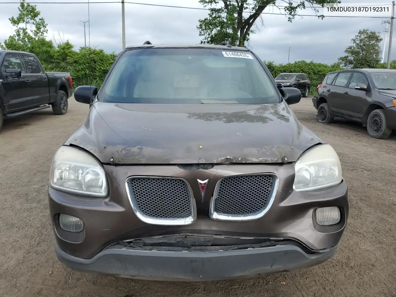 2007 Pontiac Montana Sv6 VIN: 1GMDU03187D192311 Lot: 61468435
