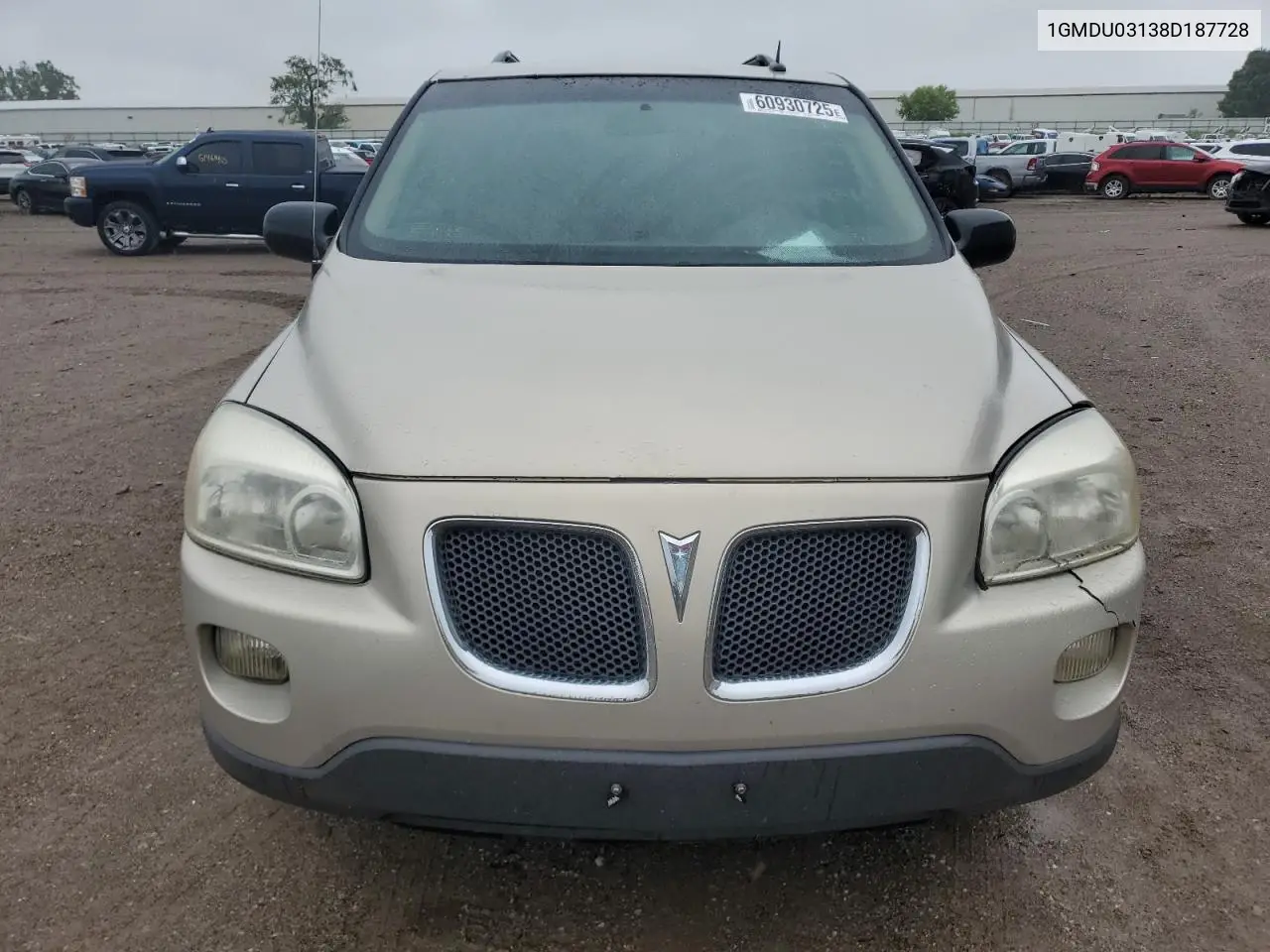 2008 Pontiac Montana Sv6 VIN: 1GMDU03138D187728 Lot: 60930725