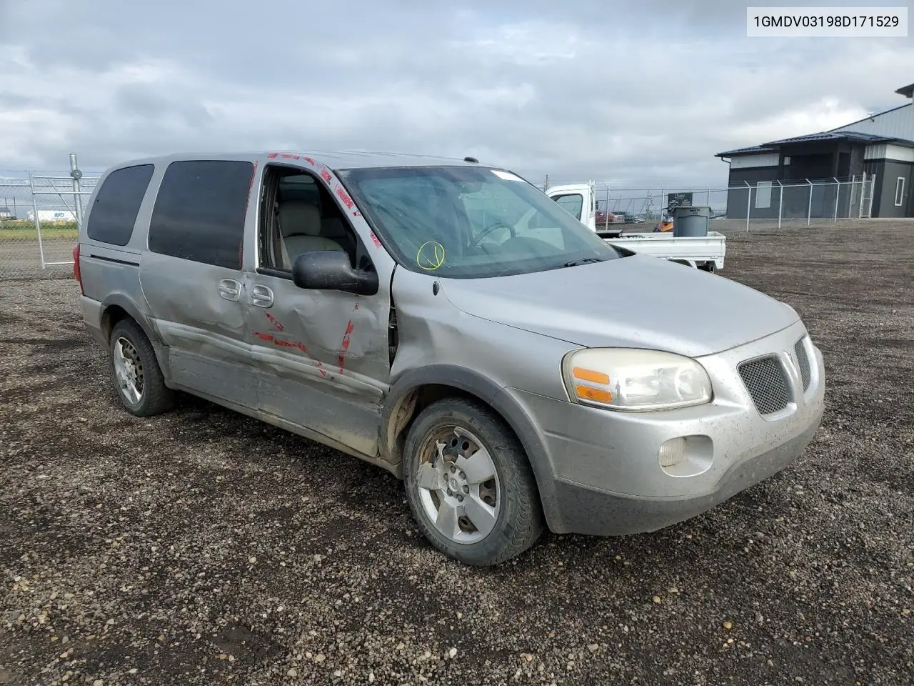 2008 Pontiac Montana Sv6 VIN: 1GMDV03198D171529 Lot: 61436385