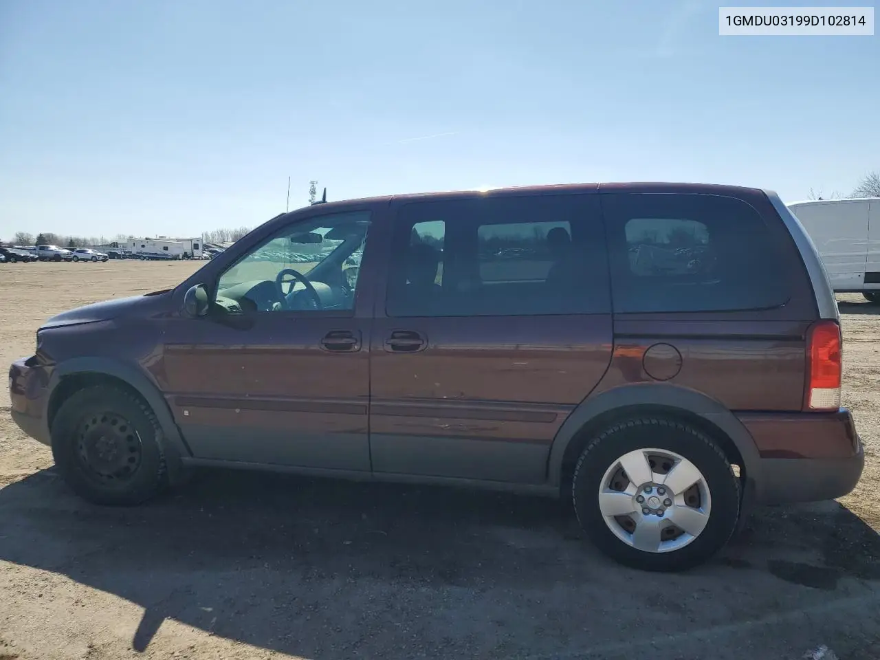 2009 Pontiac Montana Sv6 VIN: 1GMDU03199D102814 Lot: 53783475
