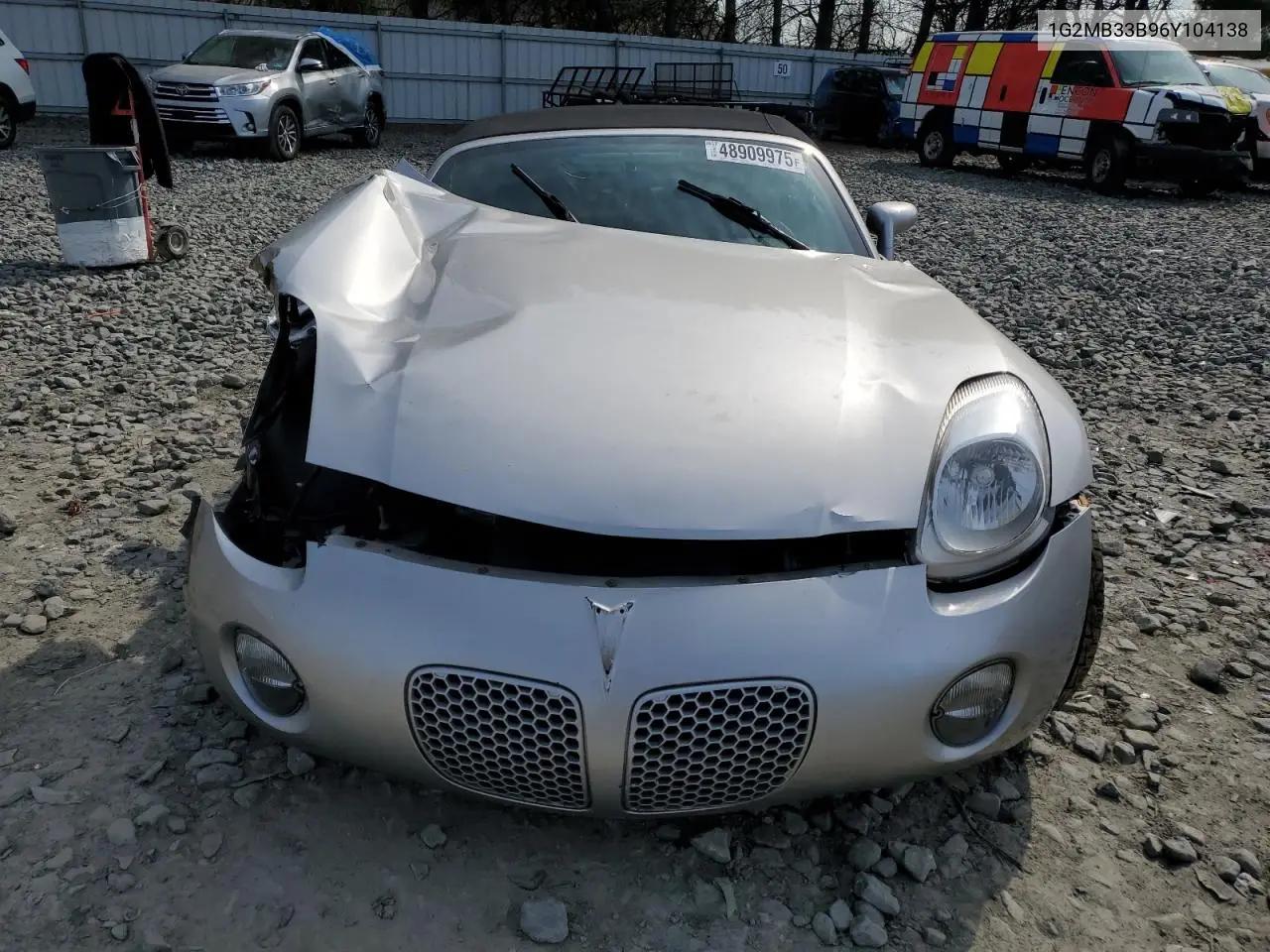2006 Pontiac Solstice VIN: 1G2MB33B96Y104138 Lot: 48909975