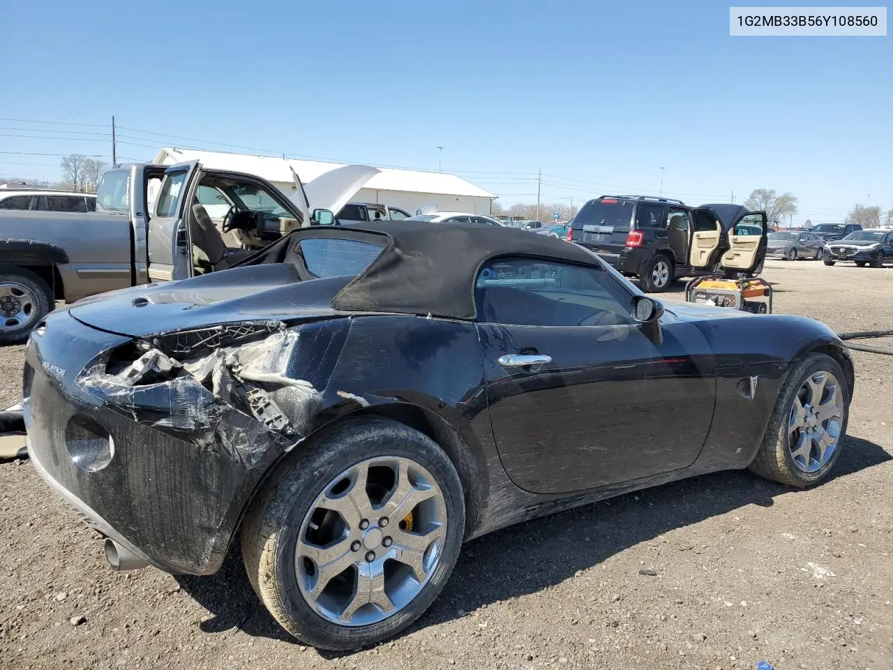 2006 Pontiac Solstice VIN: 1G2MB33B56Y108560 Lot: 51945255