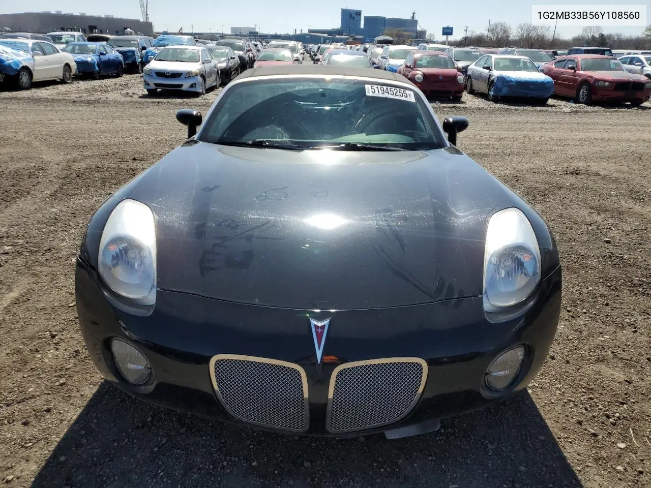 2006 Pontiac Solstice VIN: 1G2MB33B56Y108560 Lot: 51945255