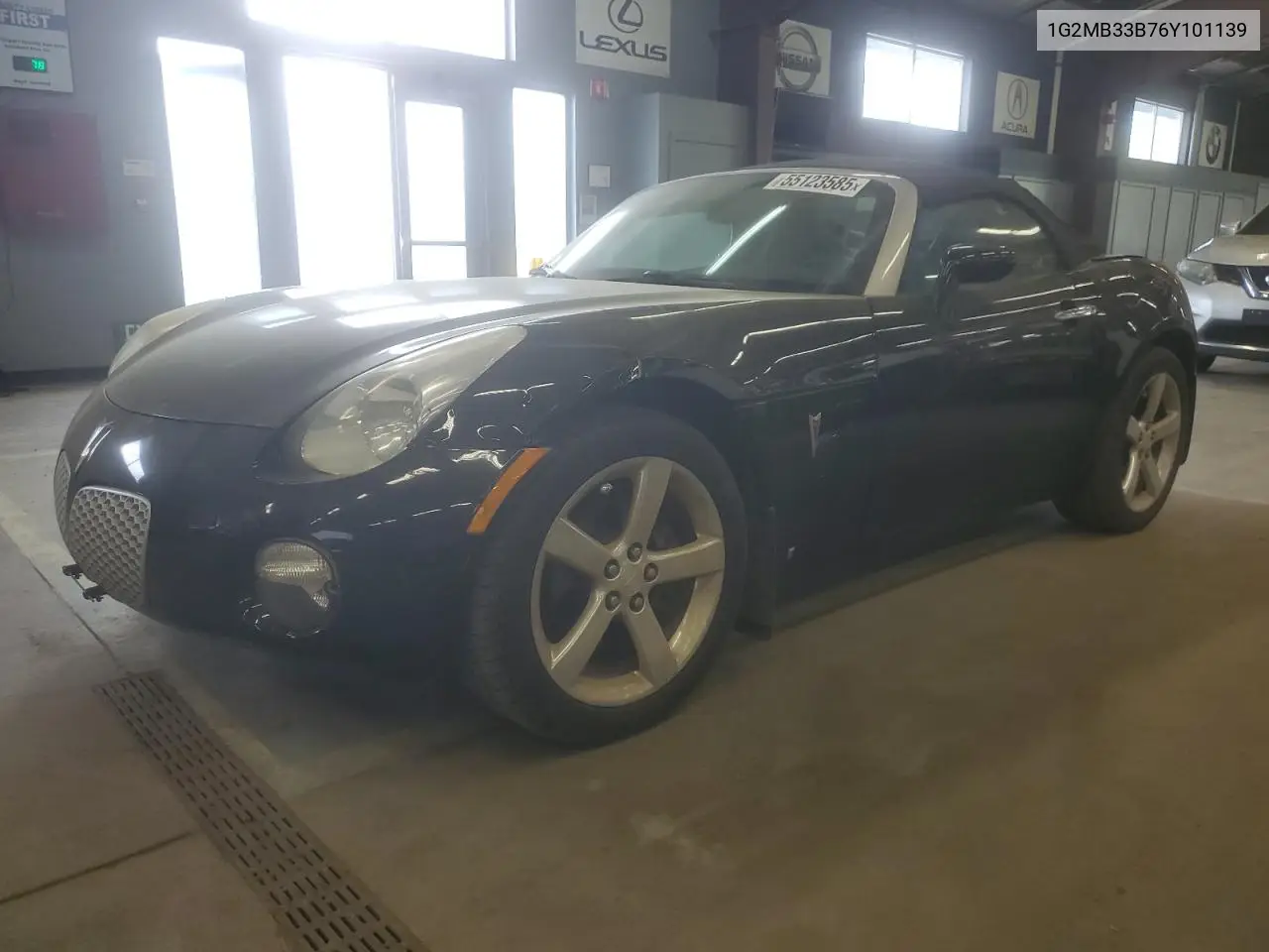 2006 Pontiac Solstice VIN: 1G2MB33B76Y101139 Lot: 55123585